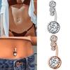 Women Belly Body Dangle Button Navel Rhinestone Piercing Jewelry