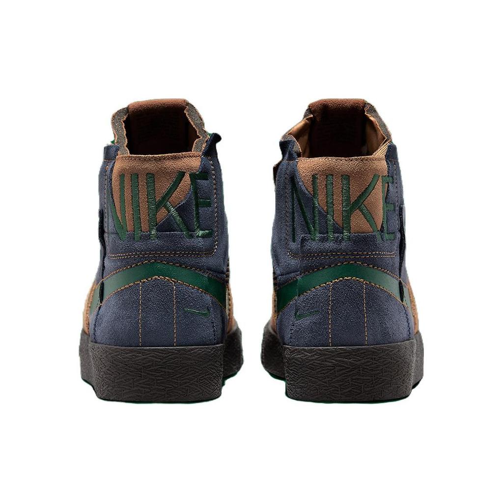 Nike Zoom Blazer Mid Premium SB Legend Dark Brown Obsidian Unisex Sneakers Light-British-Tan Fir FZ3306-200