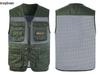 Мужской летний сетчатый жилет без рукавов с несколькими карманами - Куртка для фотосъемки на открытом воздухе и рыбалки для мужчин среднего и пожилого возраста