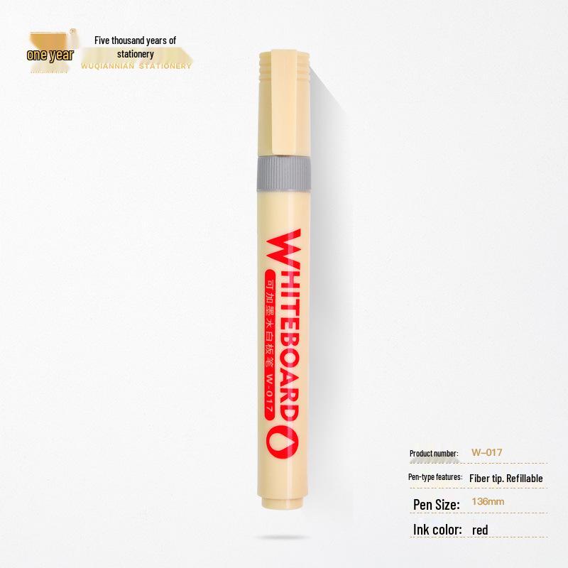 Long-lasting, High-capacity Erasable Whiteboard and Glass Marker with Thick Tip for Easy Erasing and Logo Printing.