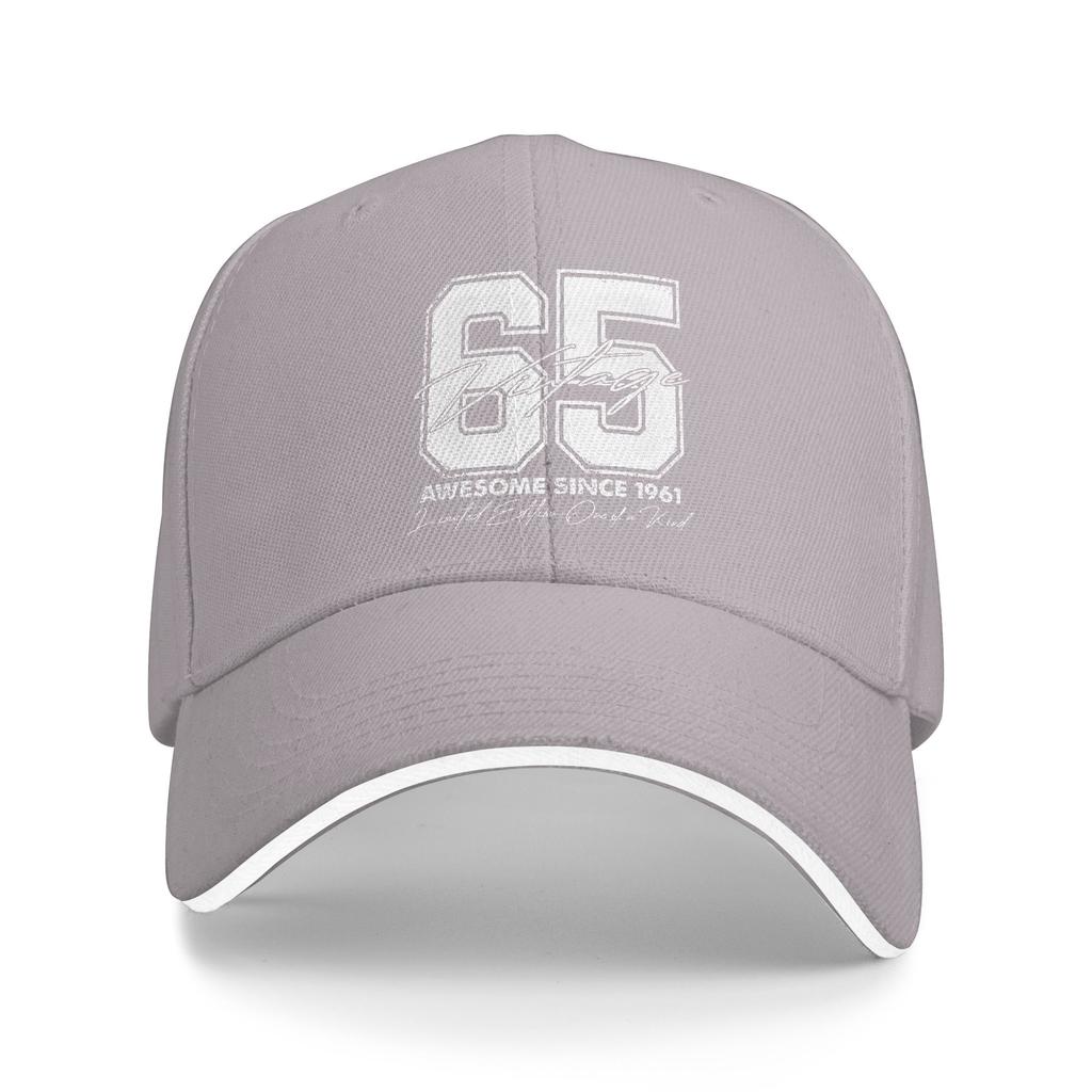 65 Year Old Gifts Vintage 1961 Limited Edition 65th Birthday Baseball Cap Kpop Rock Sun-Proof Hip Hop Hats Custom Baseball Caps