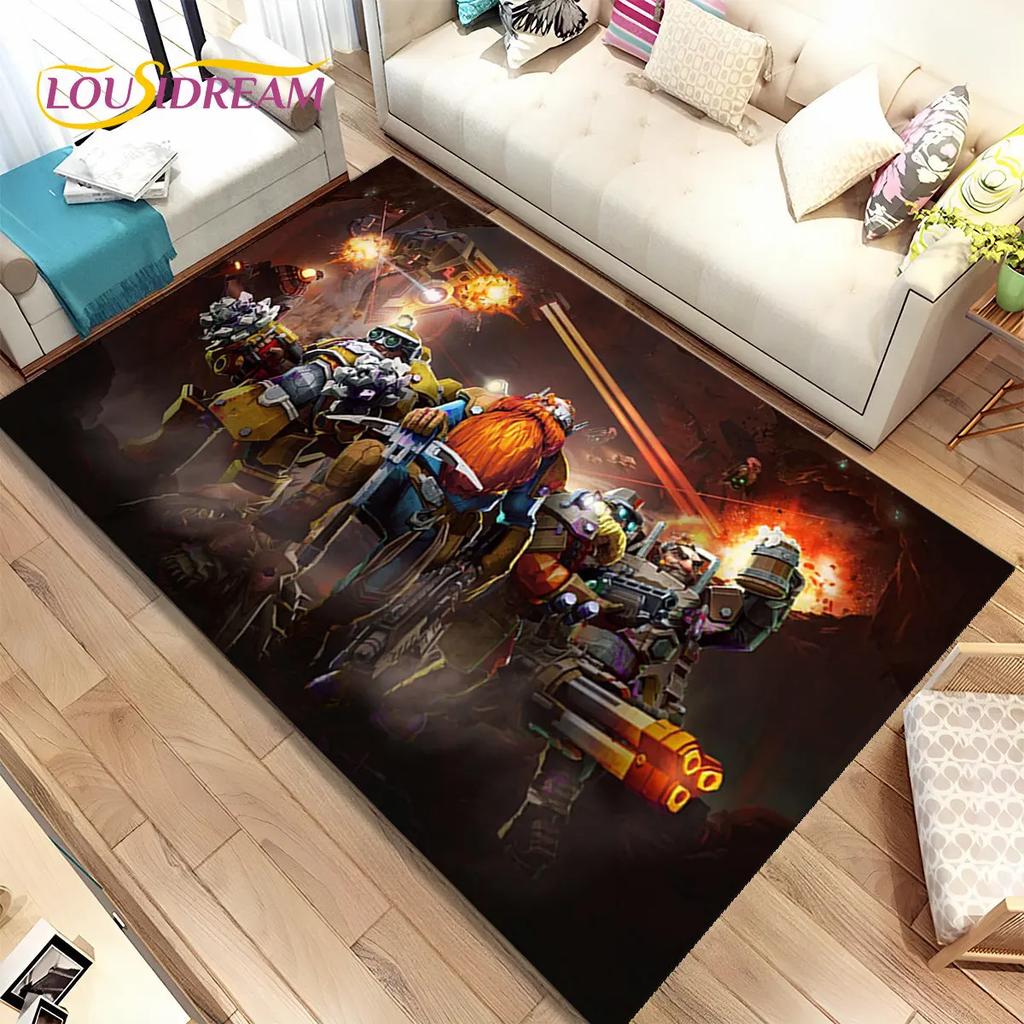3D DRG Deep Rock Galactic Game Gamer Коврик, Коврик для гостиной Спальня Диван Коврик Украшение, детский нескользящий напольный коврик