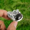 Gift For Her Natural Rhodonite Multi Stone Adjustable Ring 925 Silver