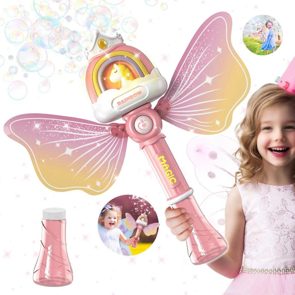 Hand-Held Design Bubble Blower LED Lights Pony Bubble Blower Children's Toy