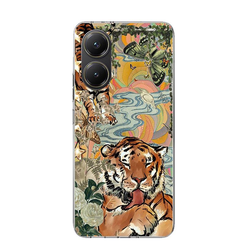 Superior Tiger Pattern Art Phone Case For Xiaomi Poco X7 X6 X5 Pro F7 Ultra Redmi 15C 15 13 13C 12 12C 10 10A 10C 9 9A 9C 9T Cov