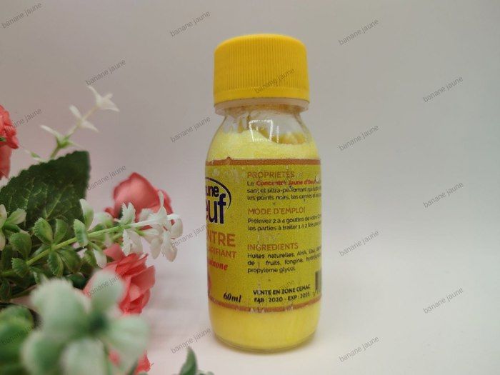 Concentré Éclaircissant - Zéro Tâche - 50 Ml - Jaune D'œuf - Vitamine E - Sans Parabène