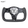 Автомобильный обогрев рулевого колеса автомобильные аксессуары для Tesla персонализированная гоночная кожа индивидуальная модель Y 3 S 2024 Highland Yoke