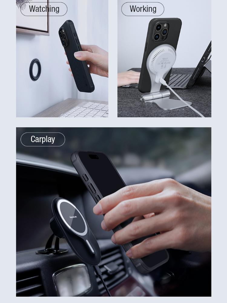 Чехол для iPhone 16 Pro Max Чехол Nillkin Frosted Shield Pro PC Магнитный чехол для iPhone 15 Pro Max Магнитный чехол для iPhone 14 Pro Max