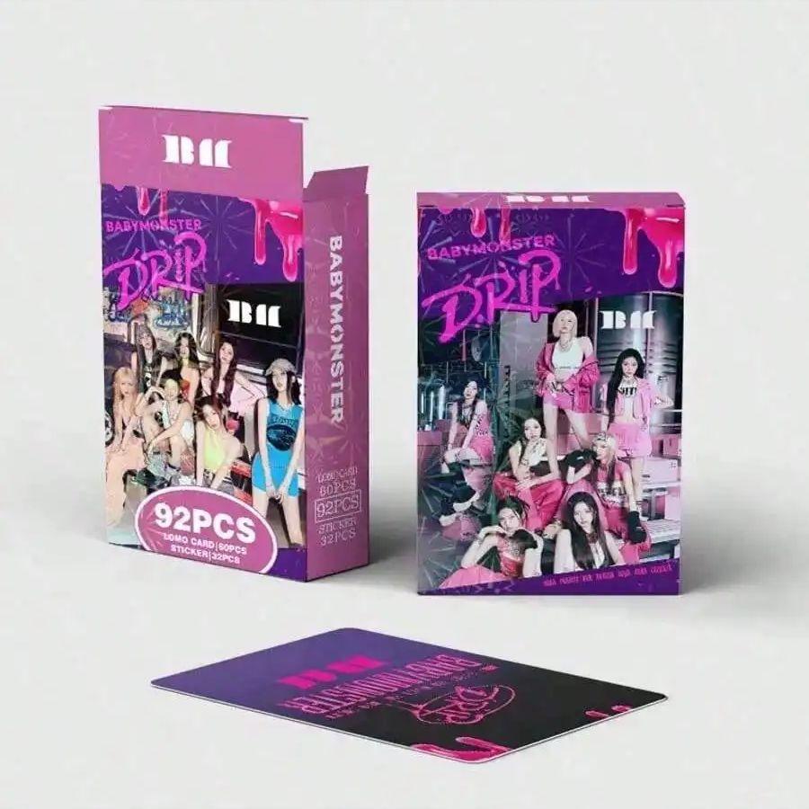 babymoster 60lomo card 32 stickers boxed HD photo card LOMO card Support peripherals Valentine's Day gifts Small gifts