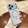 Деловой веганский кожаный чехол с магнитами MagSafe для iPhone 17 Air 16 15 14 Plus 13 12 11 Pro Max, однотонный, ударопрочный