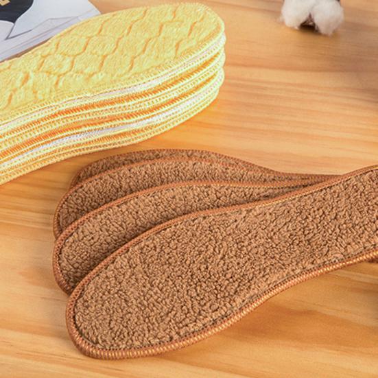 1 пара зимних теплых мягких утепленных подушечек для обуви унисекс, бархатная стелька, вставка с подогревом, подушка