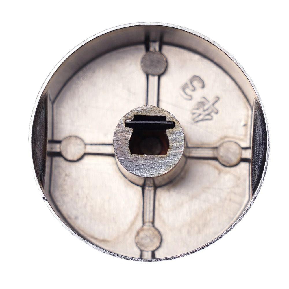 Silver Barbecue Stove Knob Round Stove Switch Knob New Stove Accessories