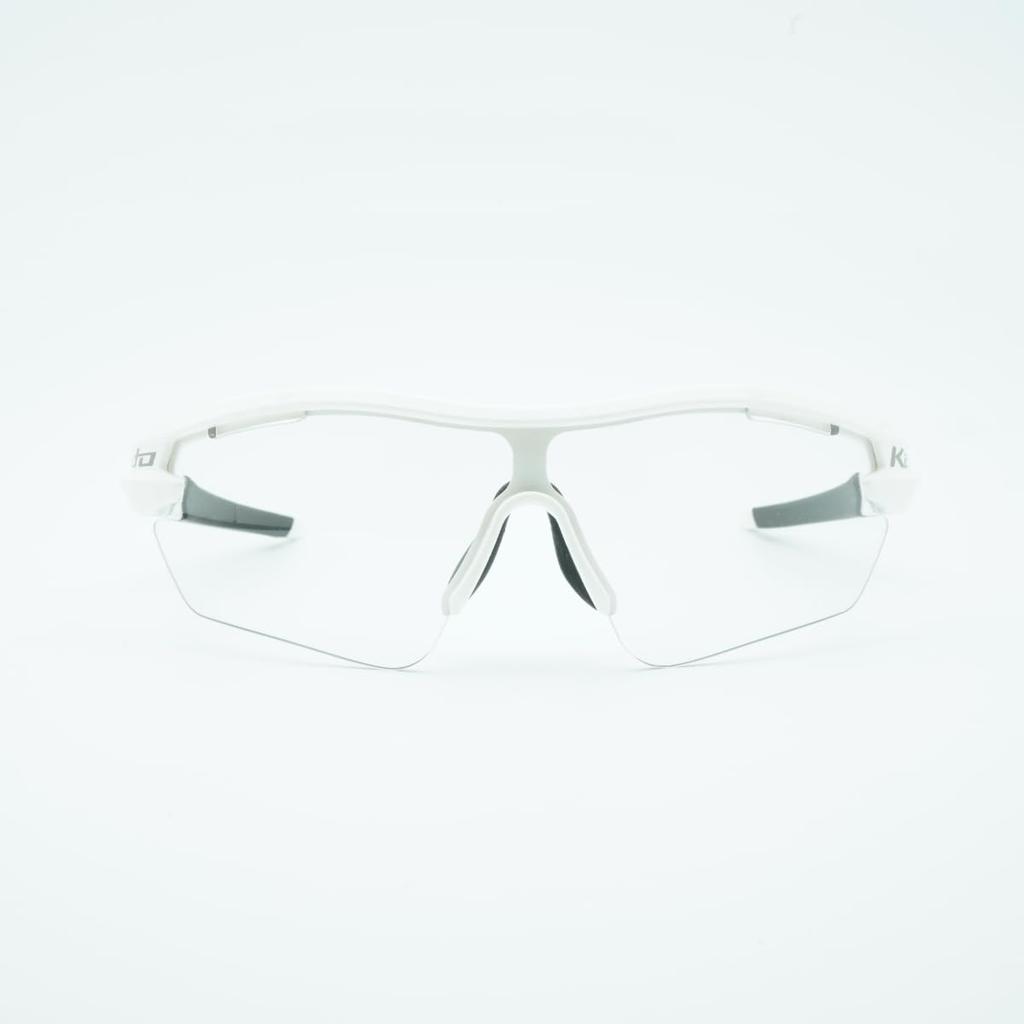OGK KABUTO Bicycle Sports 101PH Clear Photochromic White Sunglasses/Eyewear (Water-Repellent Lens) Size M/L