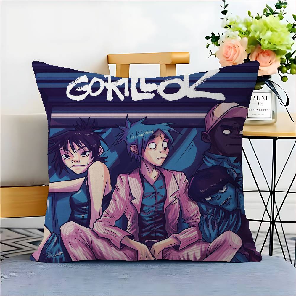 Музыкальная наволочка Gorillaz для подушки Подушка Декоративная наволочка для дивана Домашний декор Наволочка