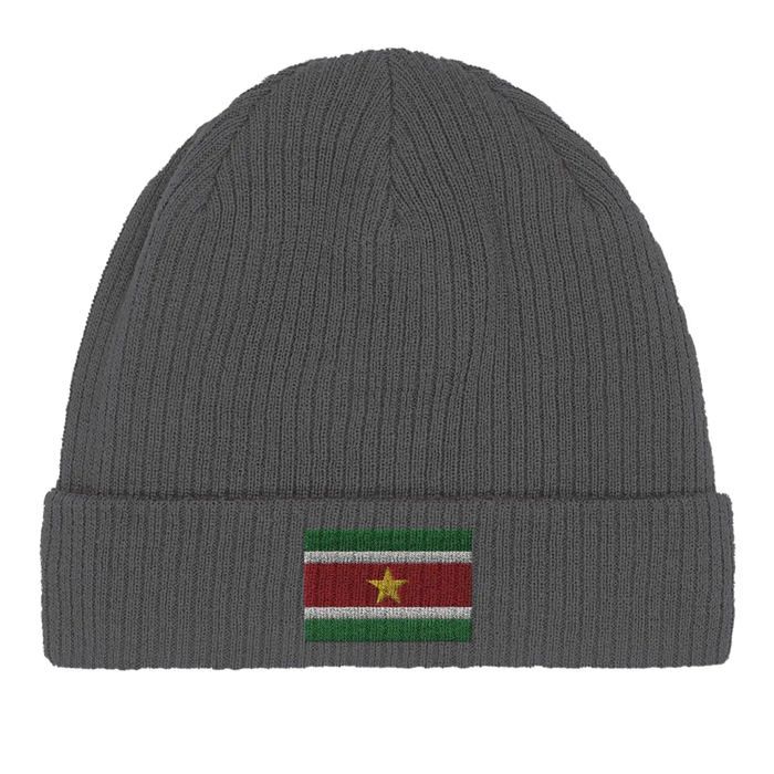 Bonnet Drapeau Suriname En Gris