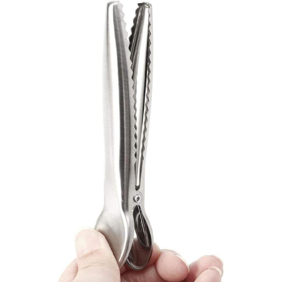 TAODAN Set of 6 Heavy Duty Stainless Steel Alligator Clips,Fresh-Keeping Clamp Jaw Sealing Clips Air Tight Seal Grip on Coffee & Food Bags