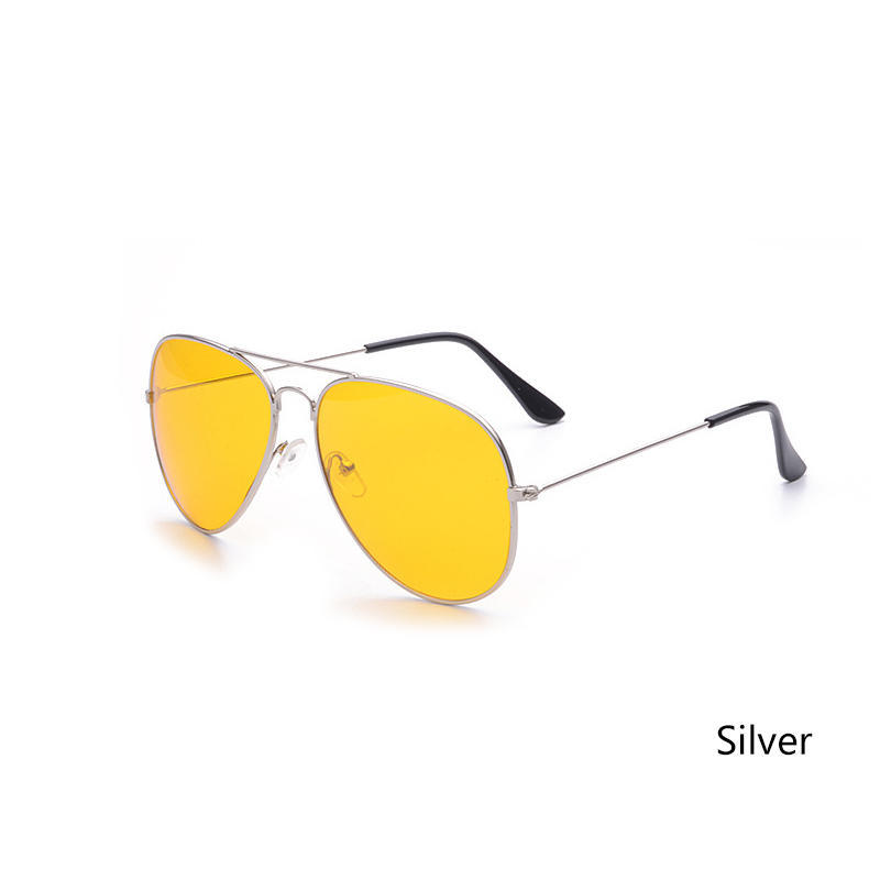 Ретро классические поляризованные солнцезащитные очки ночного видения с желтыми линзами, антибликовые ночные автомобильные очки для дайвинга