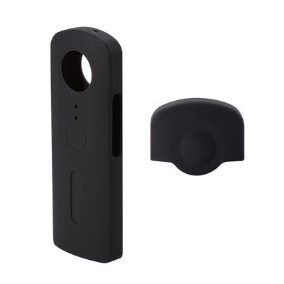 Защитный силиконовый чехол с крышкой объектива для камеры Ricoh Theta V с обзором на 360 градусов