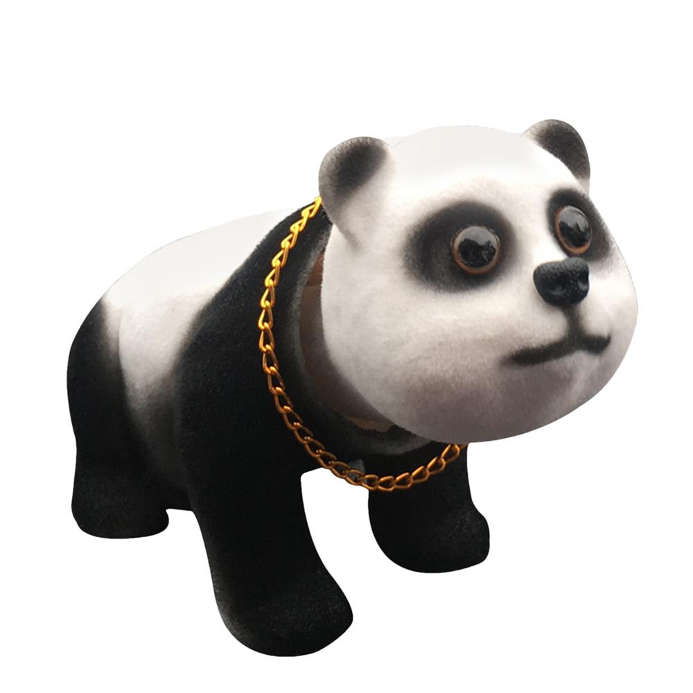 Очаровательная фигурка панды, декоративная фигурка панды, качающаяся голова, панда, игрушки для приборной панели автомобиля, аксессуары для салона автомобиля