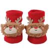 Terry Socks for Infants 0-12 Months Christmas Pattern Warm Cotton Socks Warm & Protective Socks for Indoor & Outdoor Use