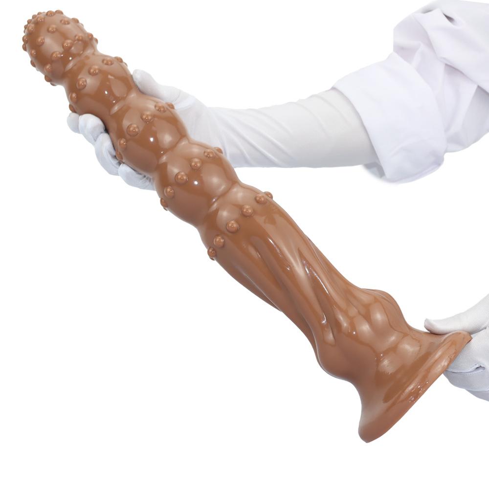 Силиконовая очень длинная анальная пробка с присоской, дилдо, секс-игрушка, мастурбатор для мужчин и женщин, страпон, реалистичный пенис, БДСМ