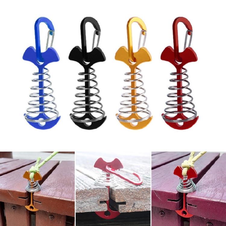 Fishbone Deck Anchors Peg Tents Tensioner for Outdoor Camping Hiking Easy to Use
