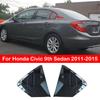 Для Honda Civic 9-го поколения Седан 2011-2015 Автомобильная задняя решетка-жалюзи Боковая крышка-заслонка на окно Накладка Наклейка Вентиляционное отверстие Ковш Стиль ABS Углеродное волокно