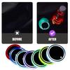 USB Charging Colorful Cup Holder Anti Slip Car Interior Lighting Cup Mats Smart Glow Coaster  Auto