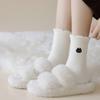 Cartoon Floor Plush Sock Thicken Fluffy Mid Socks Cute Mink Velvet Socks