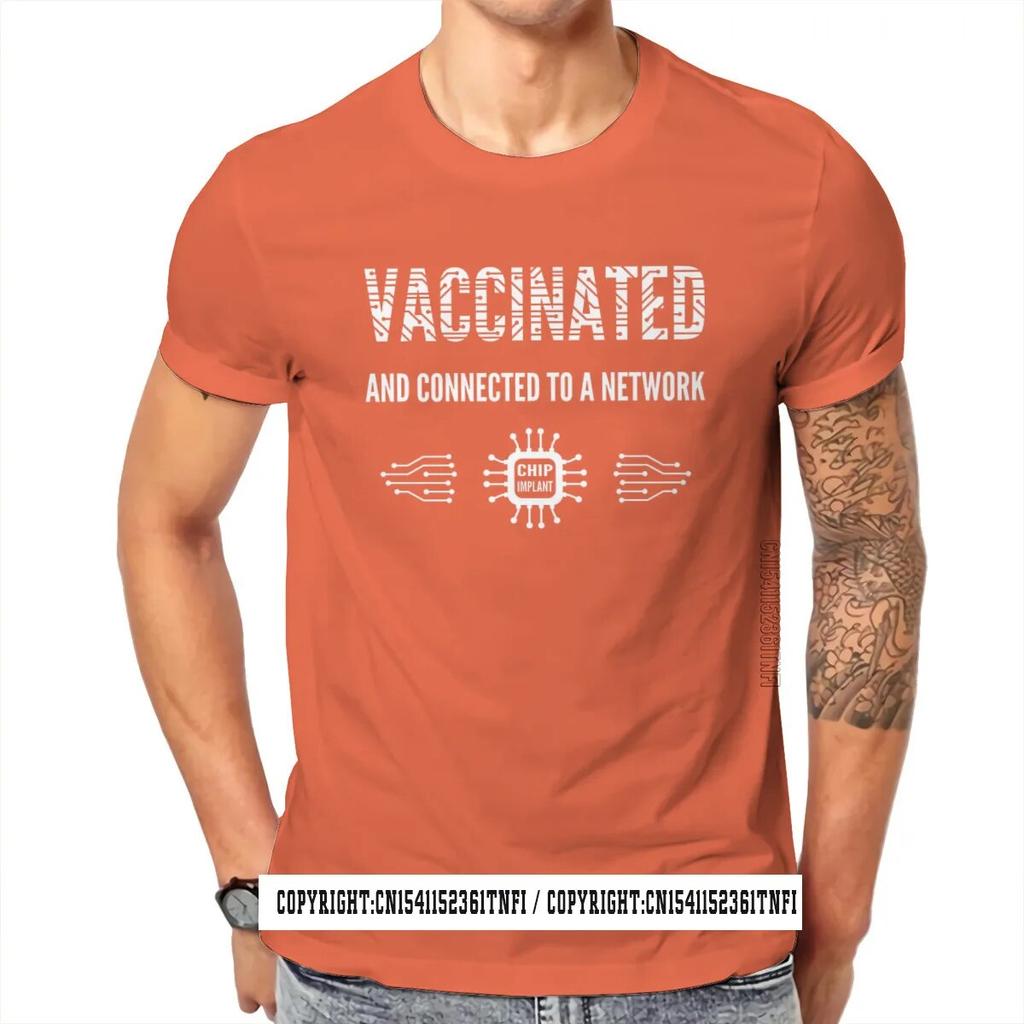 Футболка Connected Network Survived And Vaccinated, винтажная мужская футболка в стиле гранж размера плюс с круглым вырезом, топ в стиле Харадзюку, уличная одежда унисекс