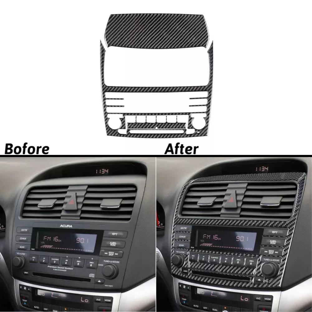 Добавьте спортивный вид вашему Acura для TSX 2004 2008 с полным комплектом отделки салона из углеродного волокна, наклейками 27 шт.