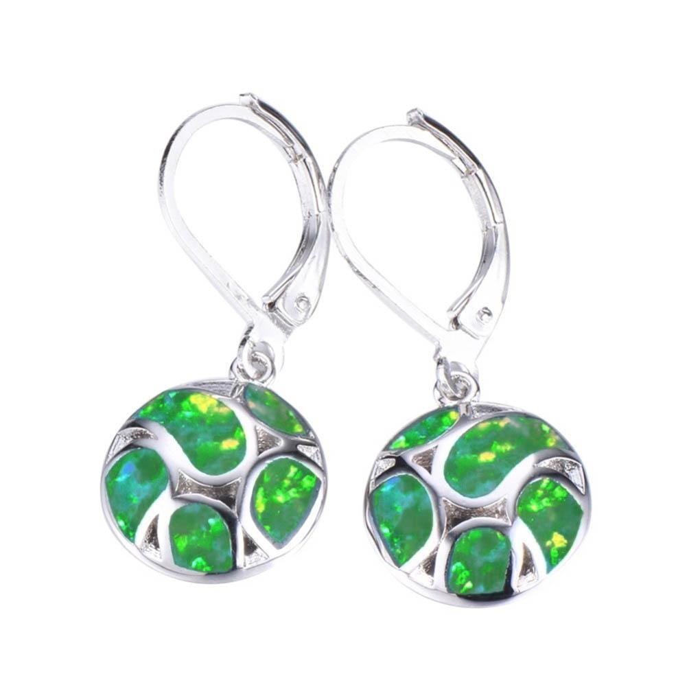 Модные круглые ювелирные изделия на плече для женщин, футбол, опаловые серьги, подарок