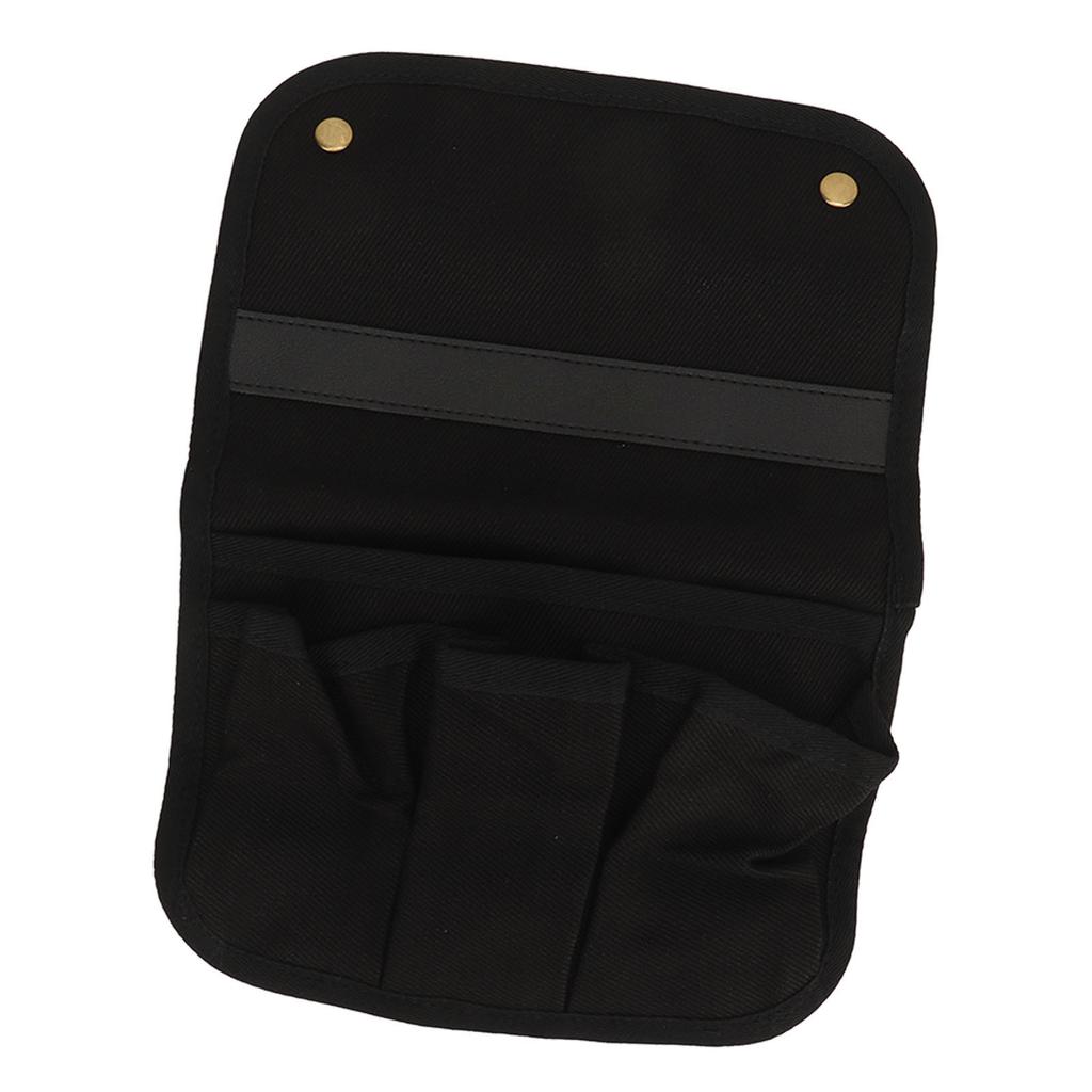 Сумка-подлокотник для стула, большой вместимости, водонепроницаемая, холщовая, подвесной органайзер для хранения для пляжного стула, для кемпинга на открытом воздухе, пикника, черный