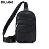 2024 Men's Genuine Leather Crossbody Chest Bag - Top Layer Cowhide for Outdoors & Business
