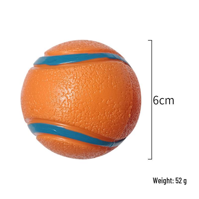 Elastic Bite-Resistant Squeaky Dog Toy Ball - Durable, Interactive Boredom Relief and Teething Training Tennis Ball for Pets