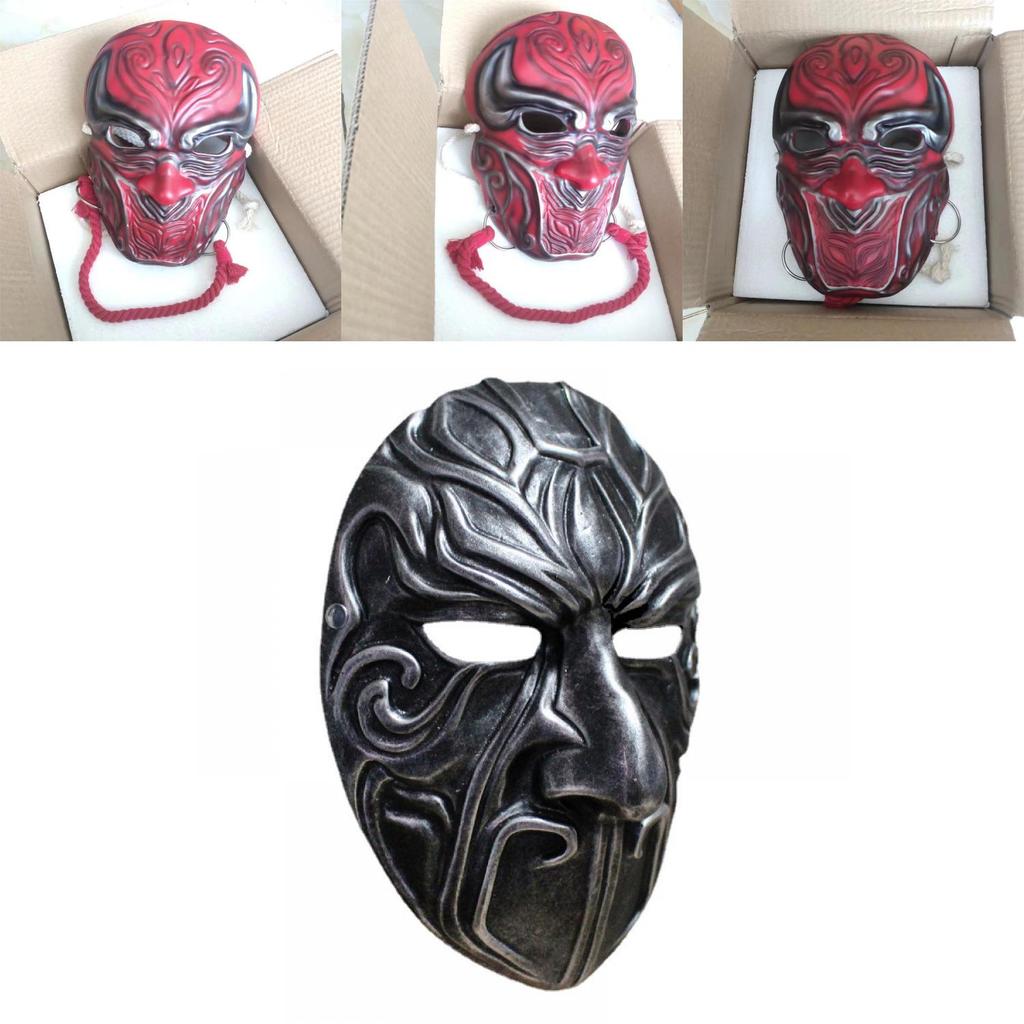 Потрясающая смоляная маска для лица на Хэллоуин с персонажами из Хуацзянху Булянжэнь