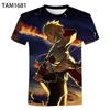 Short Sleeve T Shirt Naruto Japanese Cartoon Fashion Casual Children Men Clothing 3D Printed Short Sleeve Top Clothing