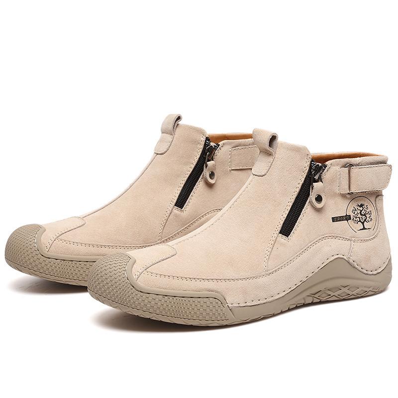 Осень и зима Большие размеры Лидер продаж Взрыв Amazon Средний Помощь Повседневная мужская обувь Сшитые вручную одинарные туфли оптом