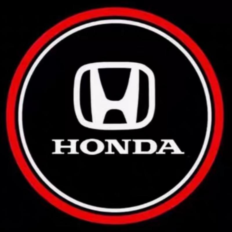2PCS for Honda Accord CR-Z Crosstour Spirior Elysion Odyssey Led Car Door Logo Shadow Projector Welcome Lamps Car Accessories aig256
