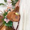 PP Cotton Capybara Bucket Bag Soft Plush Doll Shoulder Bag Phone Bag Panda Crossbody Bag  Daily