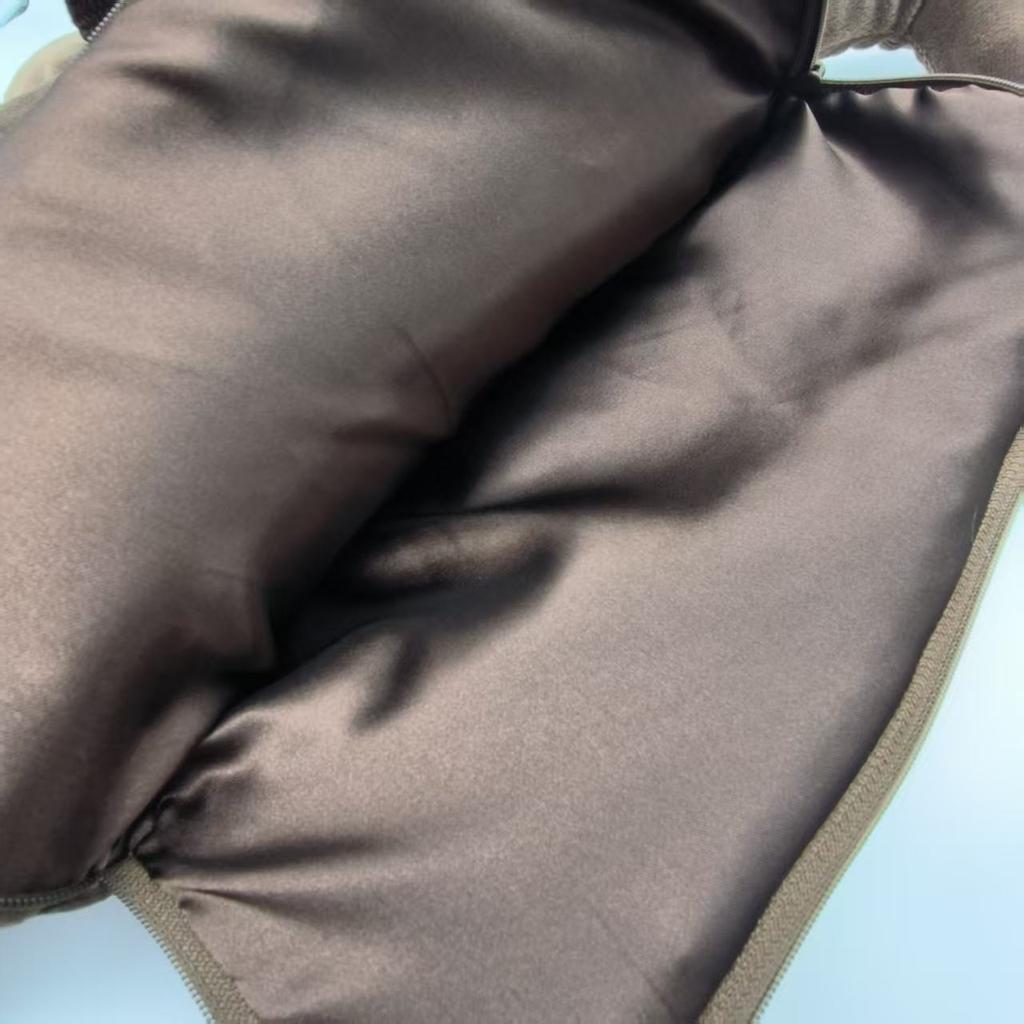 Brown Plush Backpack Women Men Stuffed Bag Cute Small Shoulder Messenger Bag