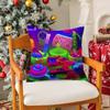 Cool N-Neon Core Pillow Case Silky Short Plush With Invisible Zipper Dustproof Sofa Cushion Cover For Home Decor