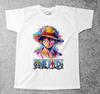One Piece Луффи 011 Аниме/Манга Детские/Детские Взрослые футболки/футболки