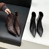 Ботильоны женские с острым носом Модные Роскошные Туфли На Высоких Каблуках Сексуальные Женские Туфли-лодочки 2025 Зимняя Вечеринка Элегантные Botas Para Mujer