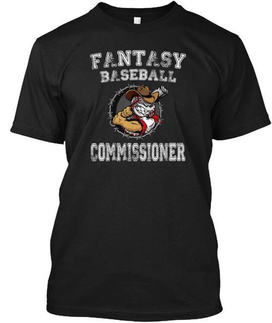 Fantasy Baseball Design Commissioner T-Shirt Made in the USA Size S to 5XL