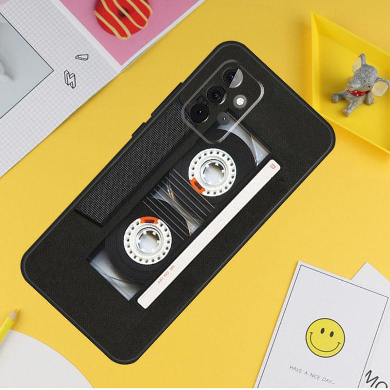 Cassette Mix Tape Cover For Samsung Galaxy A34 A35 A14 A15 A25 A53 A33 A13 A52 A32 A12 A51 A71 A54 A55 Case