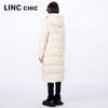 Jinyujie Women's Hooded Long Duck Down Puffer Jacket