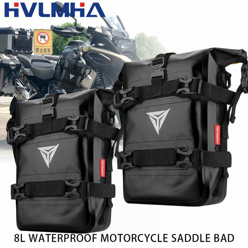 Для BMW R1200GS R1250GS F850GS F700GS F900R ADV Мотоциклетные Бамперы Сумка Водонепроницаемая 8л Боковая Рама Защитная Дуга Сумка Сумки для Хранения Инструментов