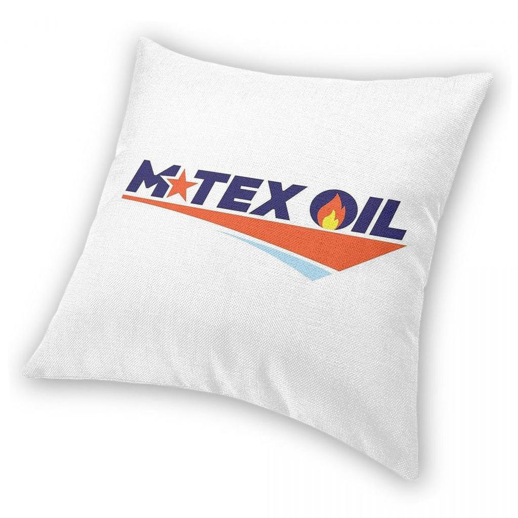 Landman M-Tex Oil Logo Square Pillowcase Polyester Linen Velvet Creative Zip Decorative Room Cushion Cover