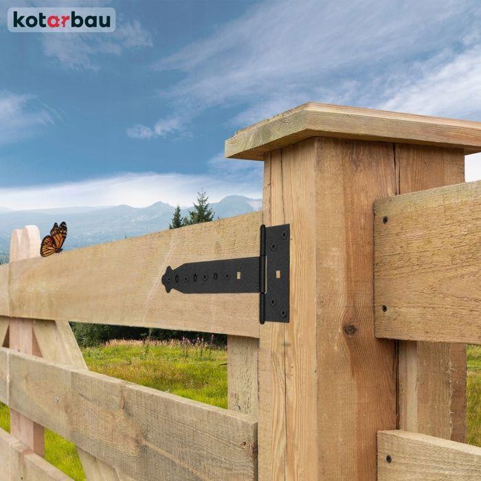 Т-образные петли - KOTARBAU - 250 мм - Сталь - Черный - 2 штуки